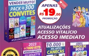 Kit 2022 Festa Prontas Corte Silhouette + 4 Kit da Sua Escol