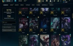 Prata 4 com 90 Champs e 36 Skins ( Mais de 30 Jogos )