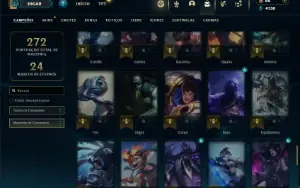 Prata 4 com 90 Champs e 36 Skins ( Mais de 30 Jogos )