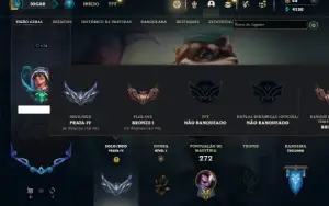 Prata 4 com 90 Champs e 36 Skins ( Mais de 30 Jogos )