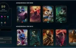 Conta de lol Platina IV 89 skins