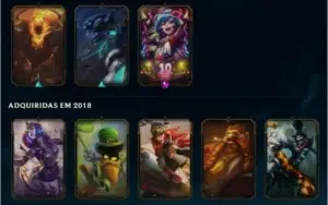 Conta de lol Platina IV 89 skins