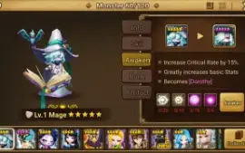 Reroll Summoners War lvl10 com Mage Light - Dorothy