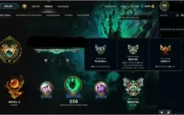 Conta de Leagues Of Legends  Mestre I