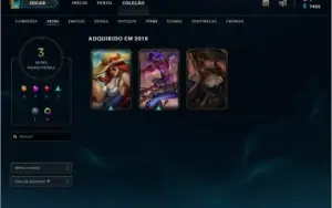 CONTA LOL (PLATINA)