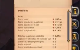 CONTA ALBION ONLINE 100M DE FAMA