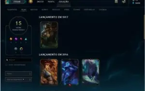C.o.n.t.a Lol Level 44 // 15 Skin // Prata 1 // 41 Champ