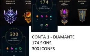 3 Contas - Diamond/Plat/Gold