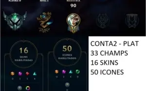 3 Contas - Diamond/Plat/Gold