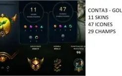 3 Contas - Diamond/Plat/Gold