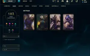 Ouro 4 com TODOS os champs e 183 Skins