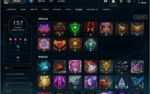 Conta ex diamante, skin lucian vitorioso - 76 skins