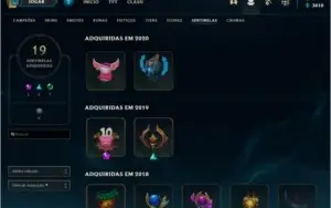 Conta ex diamante, skin lucian vitorioso - 76 skins