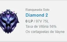 Conta lol diamante 3