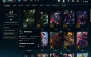Conta platina 2 BARATA com 5 skins e 44 champs