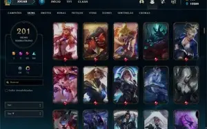 CONTA DE LEAGUE OF LEGENDS PLAT 2 CAINDO COM D1 NA SOLOQ