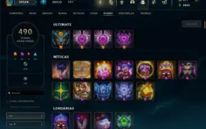 Conta LoL 576 Skins Esmeralda Solo e Platina Flex