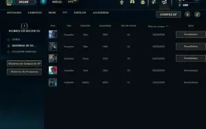 Platina 1 com 26 Champs e 1 Skin