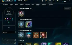 Platina 1 com 26 Champs e 1 Skin