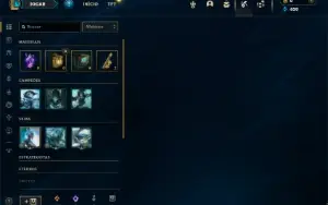 Platina 1 com 26 Champs e 1 Skin