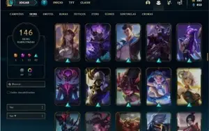 Conta prata 3 com TODOS os champs e 146 Skins ( NIVEL 519 )