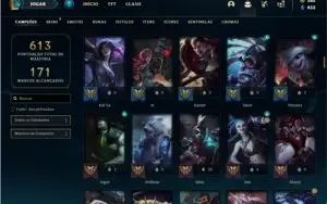 Conta prata 3 com TODOS os champs e 146 Skins ( NIVEL 519 )
