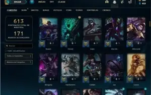 Conta prata 3 com TODOS os champs e 146 Skins ( NIVEL 519 )