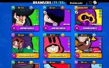 Conta Braw Star 77 Brawlers