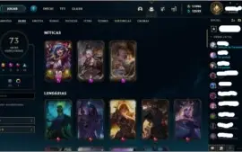 Conta League Of Legends Plat3 C/Skin Zoe e Irelia Prestígio