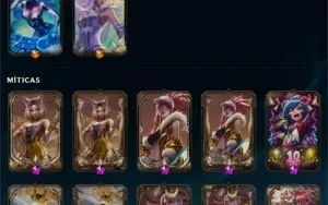 Conta LoL - Diamante 2 Flex - 263 skins Mono Akali