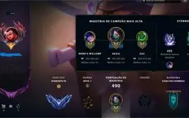 Conta LoL - Diamante 2 Flex - 263 skins Mono Akali