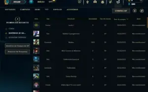 Ouro 4 com 36 Champs e 7 Skins +11 Fragmentos