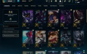Ouro 4 com 36 Champs e 7 Skins +11 Fragmentos