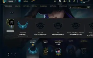 Platina 1 com 40 Champs e 7 Skins + 1 Fragmento