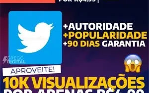 [Promoção] 10K Visualizações Twitter por apenas R$4,99
