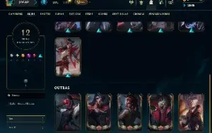 Bronze 3 com 21 Champs e 12 Skins +1 Prestigio da Katarina