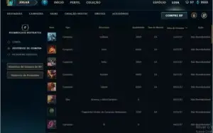 Conta Prata 1 De League of legends