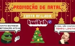 CONTA AFILIADA TWITCH -🎅PROMOÇÃO DE NATAL🎅⚡ENVIO IMEDIATO⚡