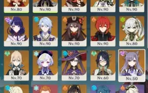 Conta AR59 parada/16 Personagens 5☆/9 armas 5☆/América
