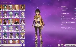 Conta Genshisn com 25 personagem 5* e muito mais