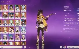 Conta Genshisn com 25 personagem 5* e muito mais