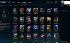 35 Campeões + 6 skins + algumas coisas