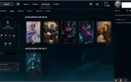 35 Campeões + 6 skins + algumas coisas