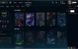 CONTA COMPLETA - ALL CAMP / 280 SKINS(VAYNE, UDYR E EZREAL)