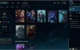 Conta de lol diamante , atual d3 , 40 skins , 90 champions