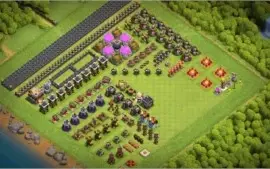 Conta clash of clans cv11 e cc8 bem upada