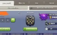 Conta clash of clans cv11 e cc8 bem upada