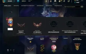 Ferro 1 com 91 Champs e 125 Skins + 4 Prestigios