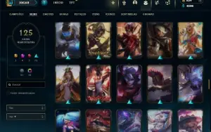 Ferro 1 com 91 Champs e 125 Skins + 4 Prestigios