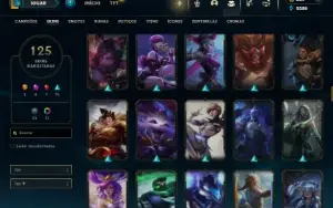 Ferro 1 com 91 Champs e 125 Skins + 4 Prestigios
